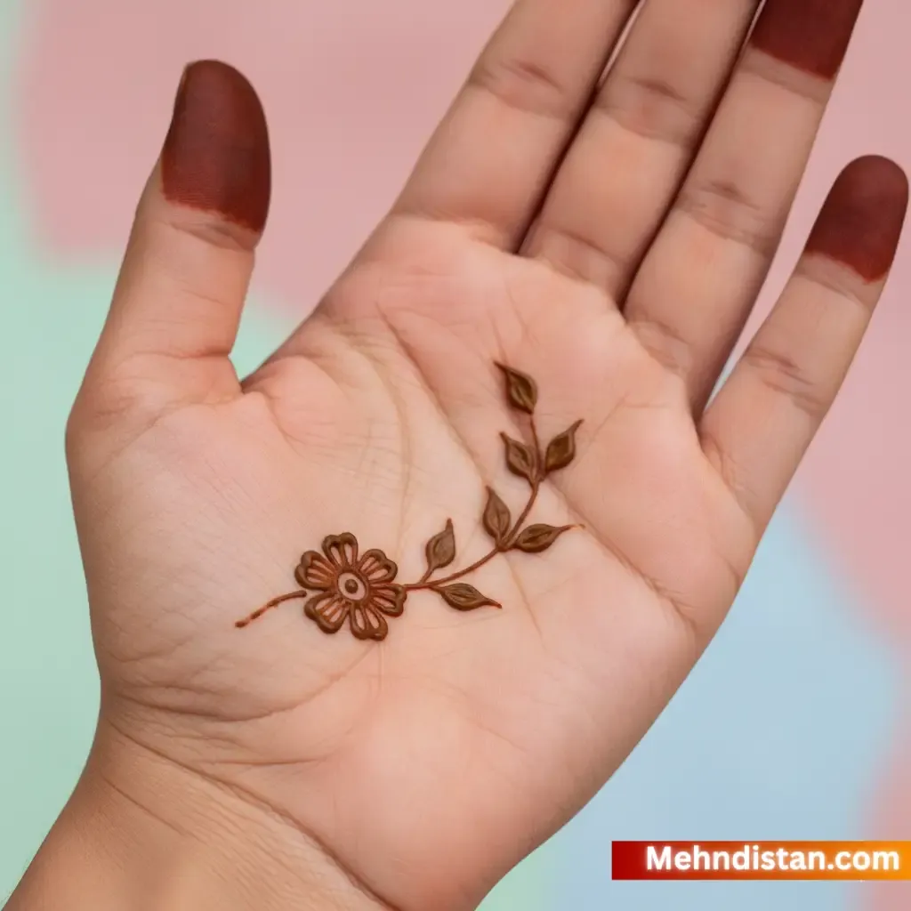 Mehndi Design Simple Front Hand