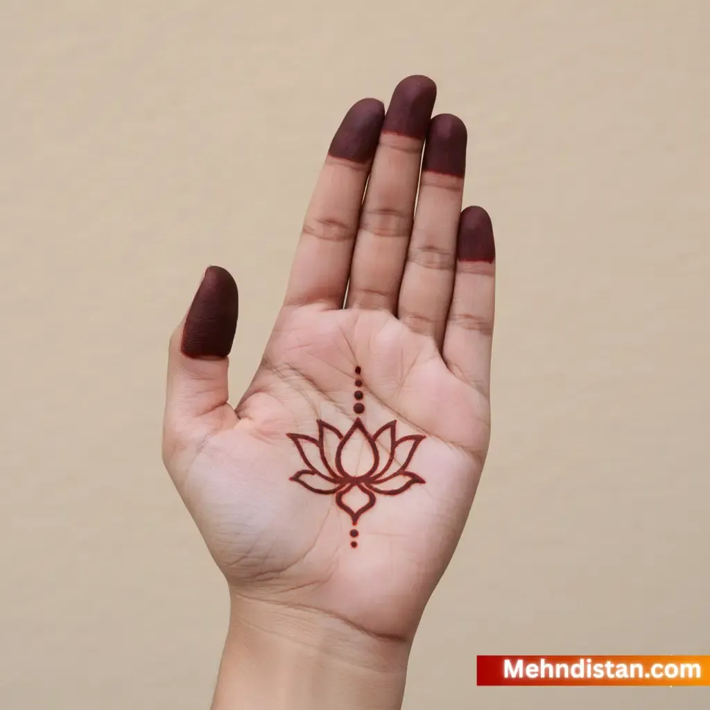 Mehndi Design Simple Front Hand
