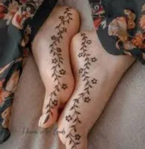 Leg Mehndi Design idea