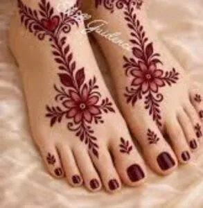 Leg Mehndi Design idea