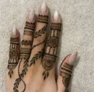 Minimal Mehndi Design idea