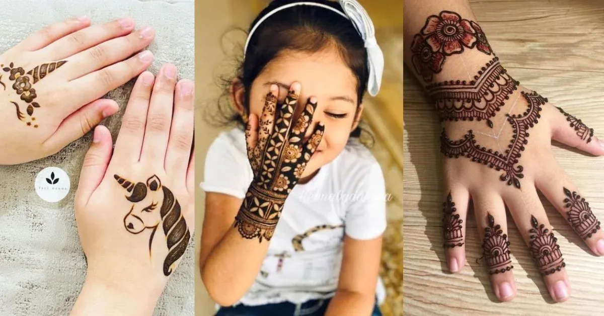 1199+ Simple Mehndi Designs for Kids 2026 | Cute, Easy & Beautiful Ideas
