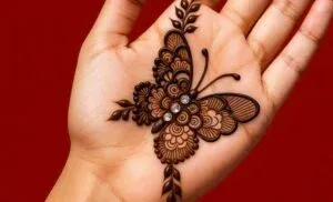 Butterfly Mehndi Design idea