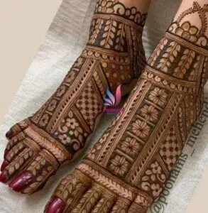 Leg Mehndi Design idea