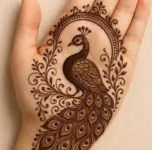 Peacock Mehndi Design idea