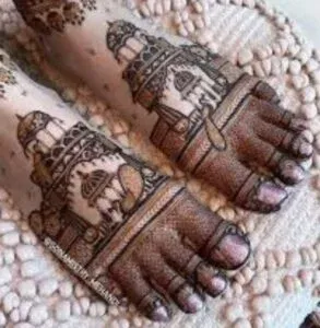 Leg Mehndi Design idea