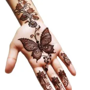 Butterfly Mehndi Design idea