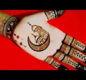 Moon Mehndi Design idea