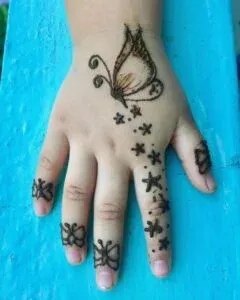 Butterfly Mehndi Design idea