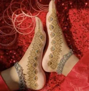 Leg Mehndi Design idea
