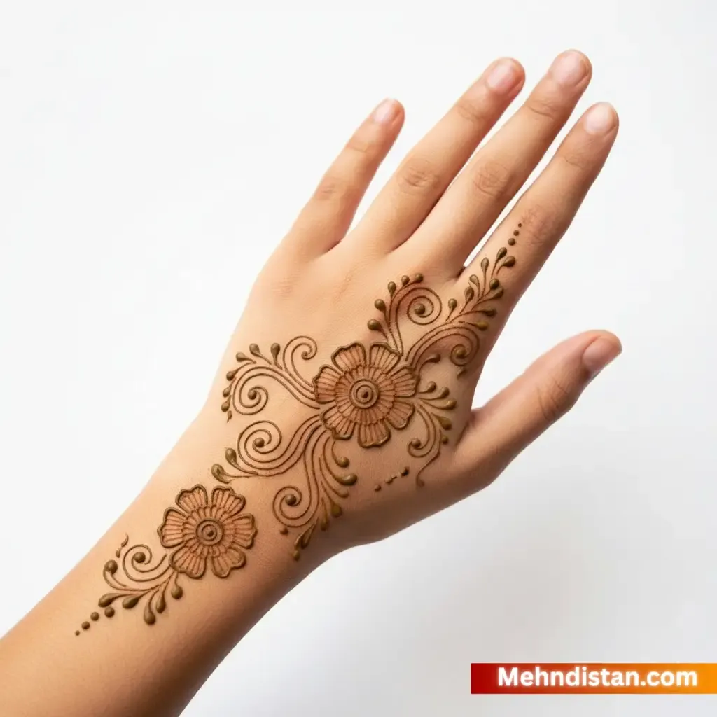 Girl Mehndi Design idea