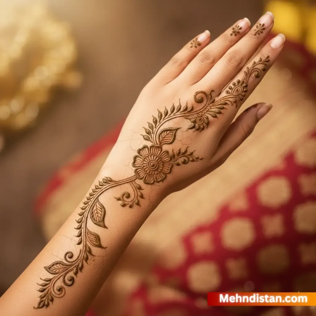 Girl Mehndi Design idea