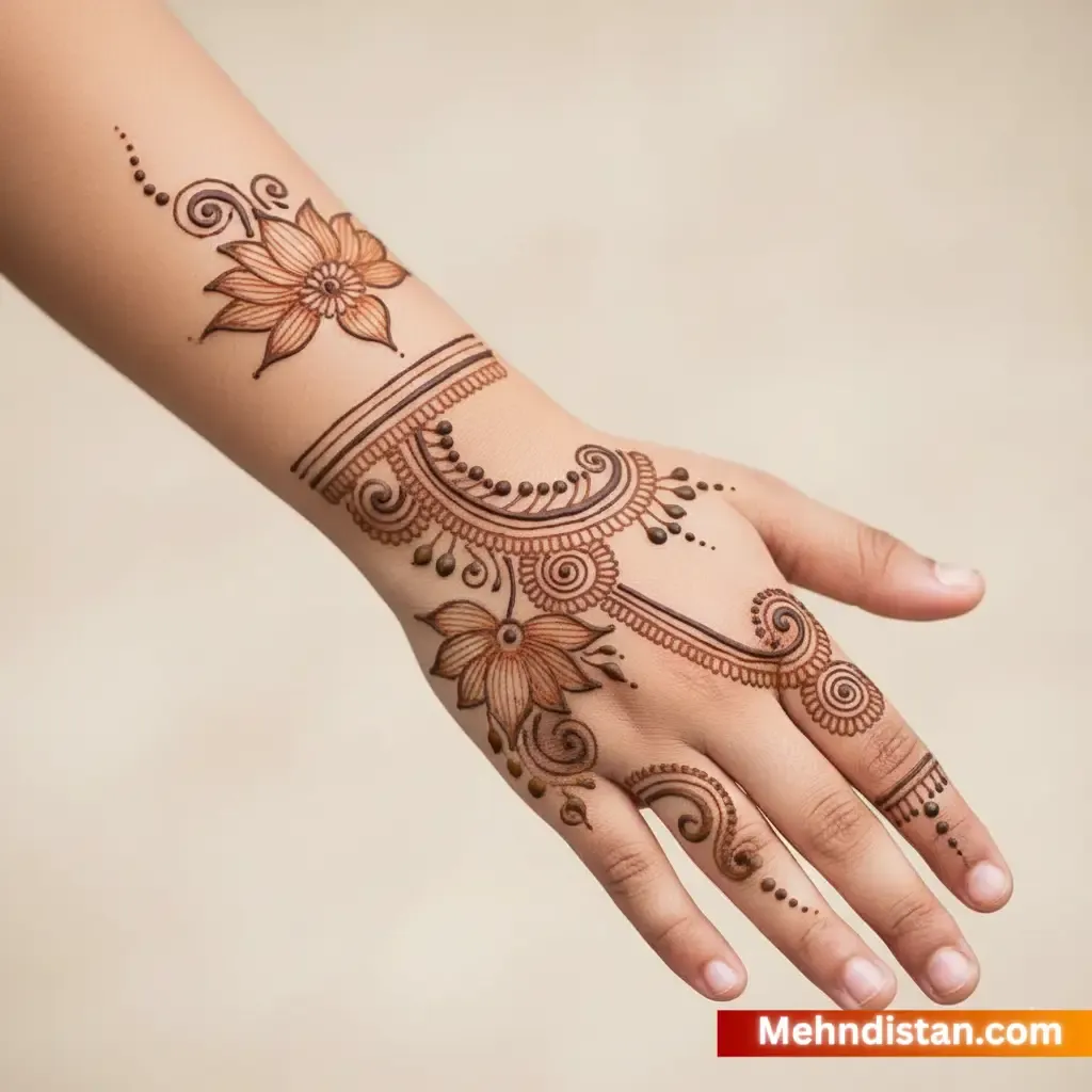 Girl Mehndi Design idea