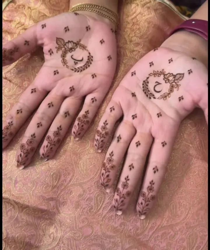 Simple Mehndi Design With Name idea