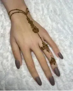 Upper Hand Mehndi Design idea