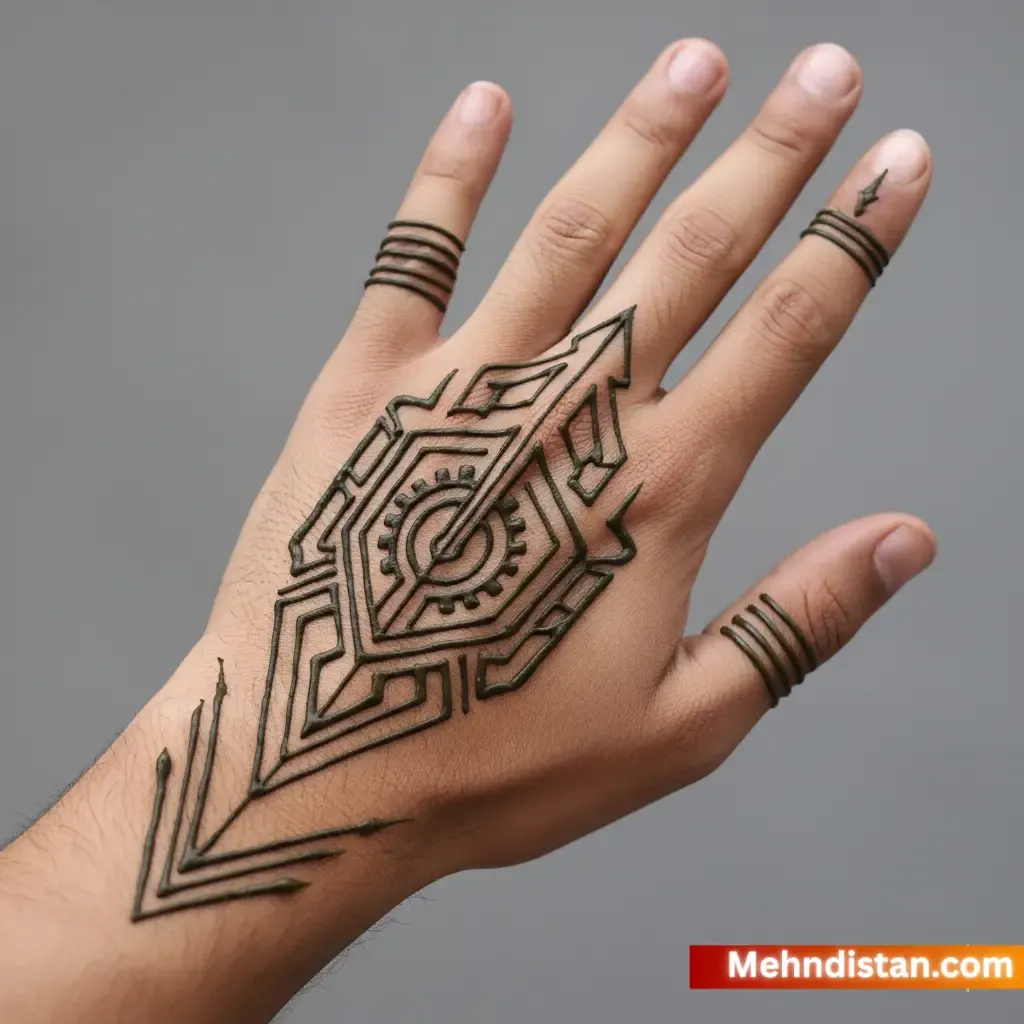 Boys Mehndi Design idea