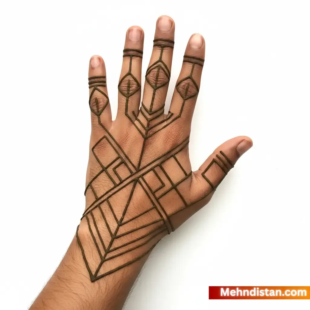 Boys Mehndi Design idea