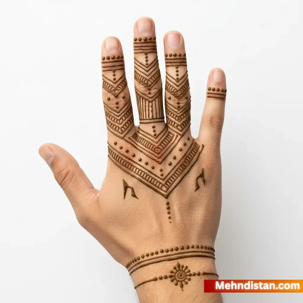 Boys Mehndi Design idea
