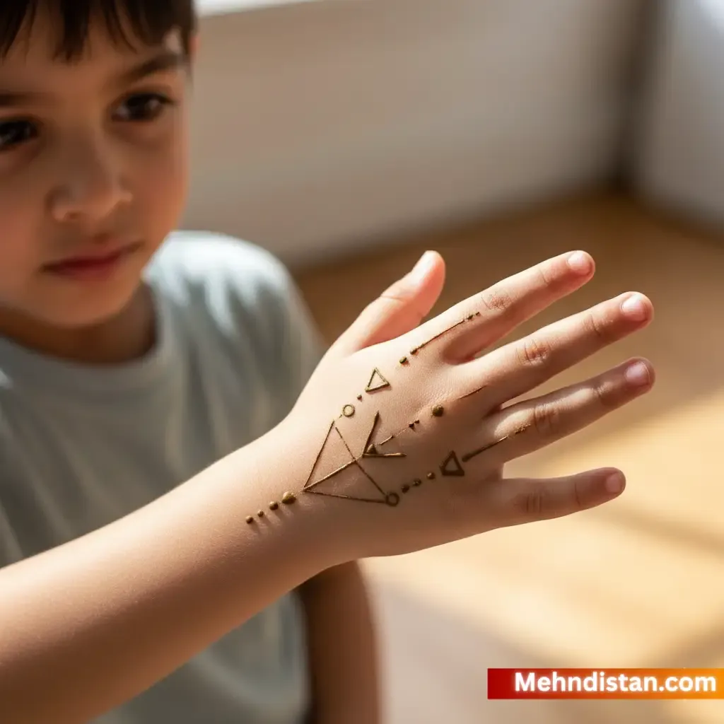 Boys Mehndi Design idea