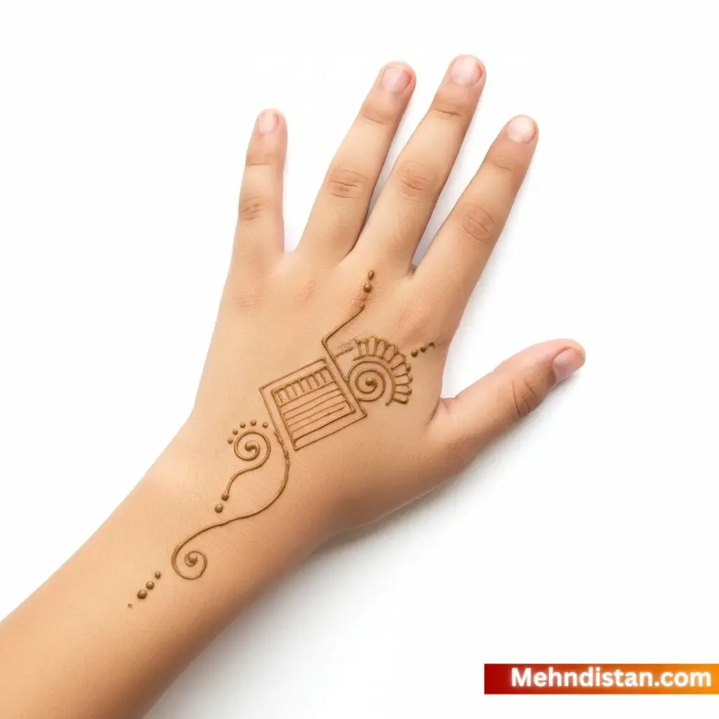 Boys Mehndi Design idea