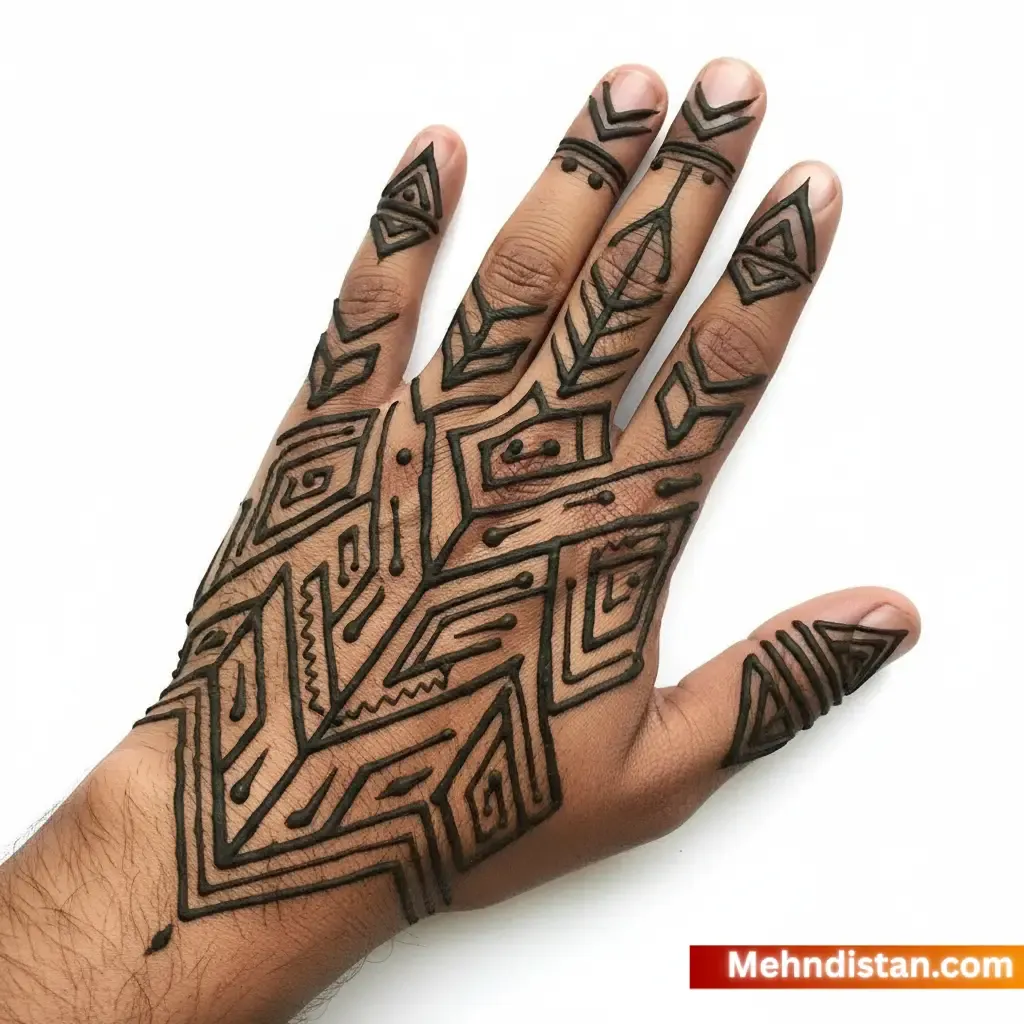 Boys Mehndi Design idea