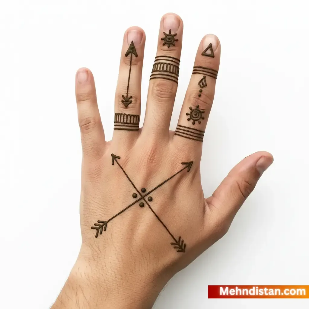 Boys Mehndi Design idea