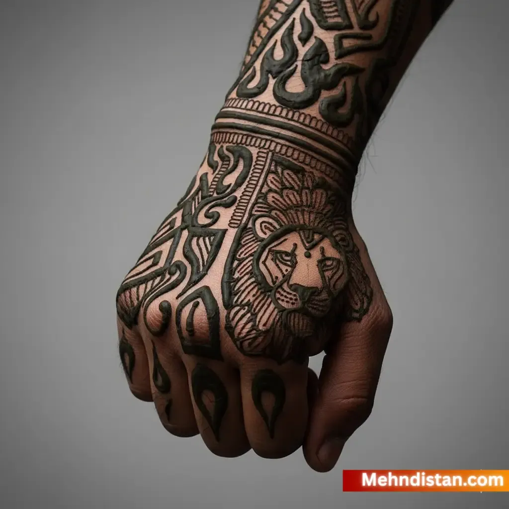 Boys Mehndi Design idea