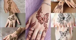 Butterfly Mehndi Design idea