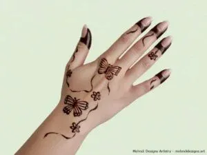 Butterfly Mehndi Design idea