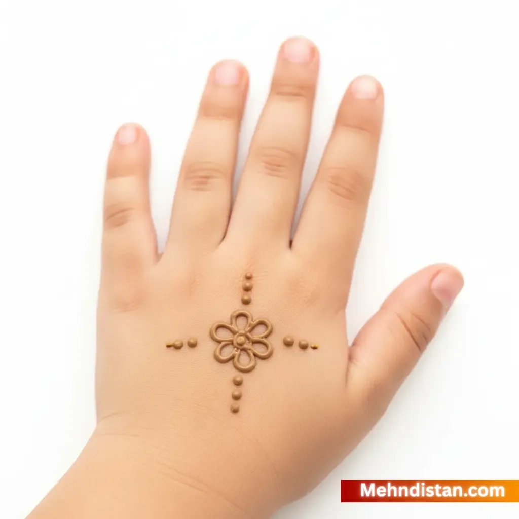 Girl Mehndi Design idea easy