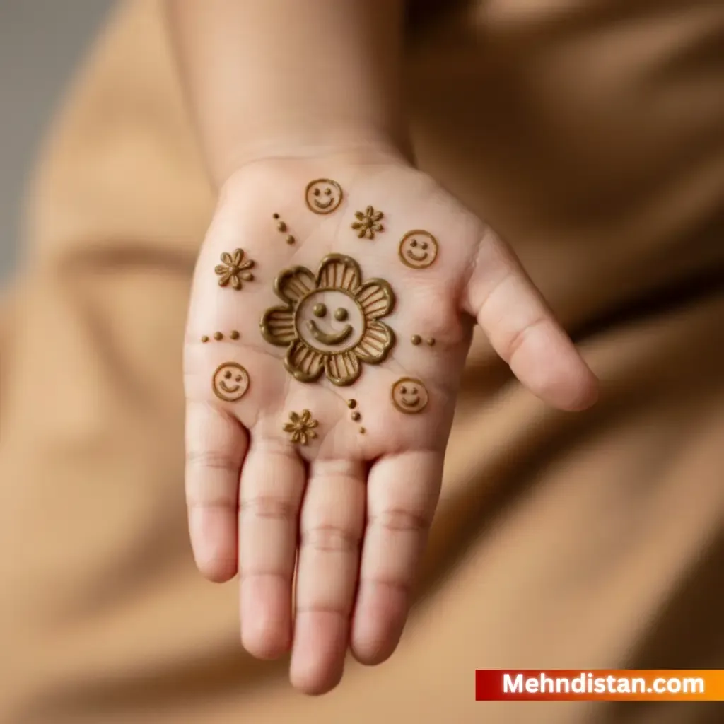 Girl Mehndi Design idea front hand