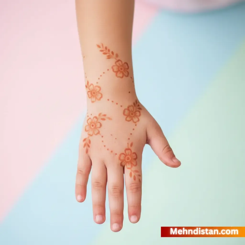 Girl Mehndi Design idea full hand