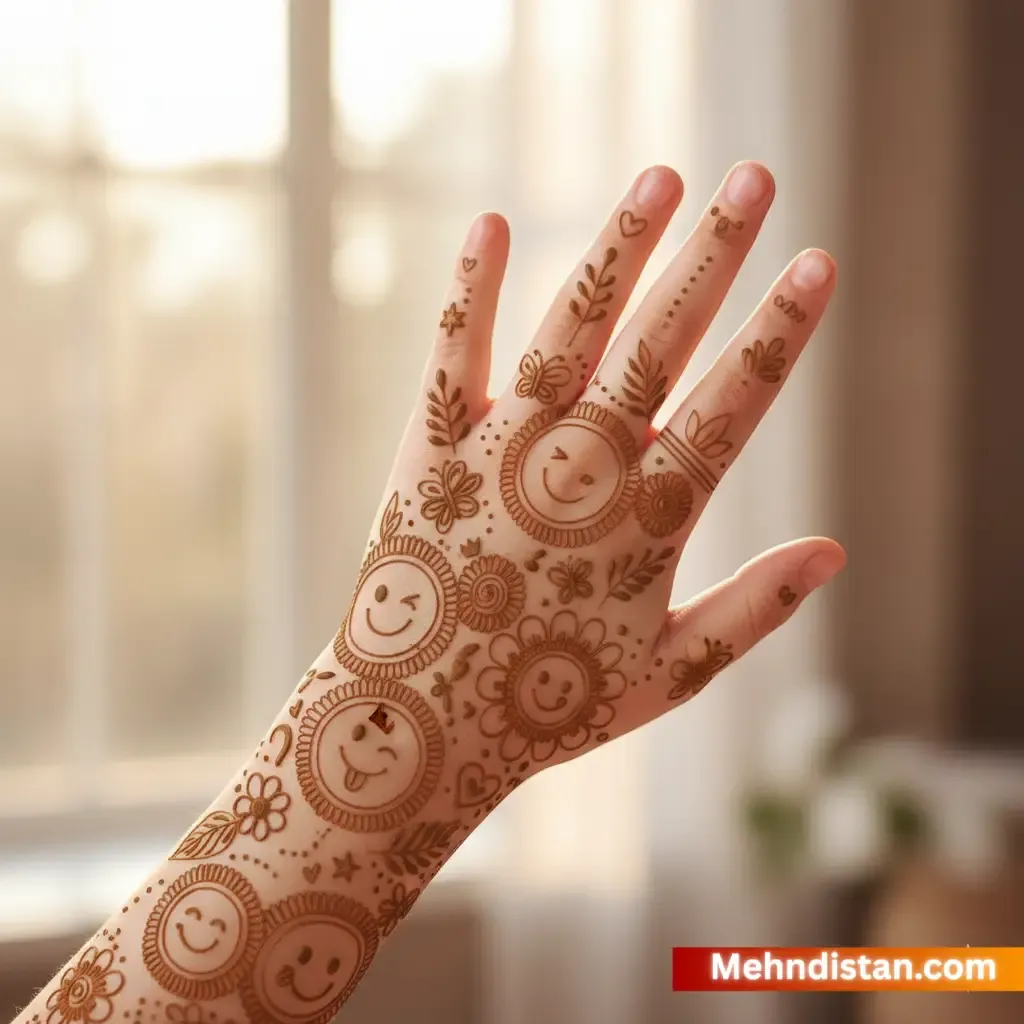 Girl Mehndi Design idea full hand