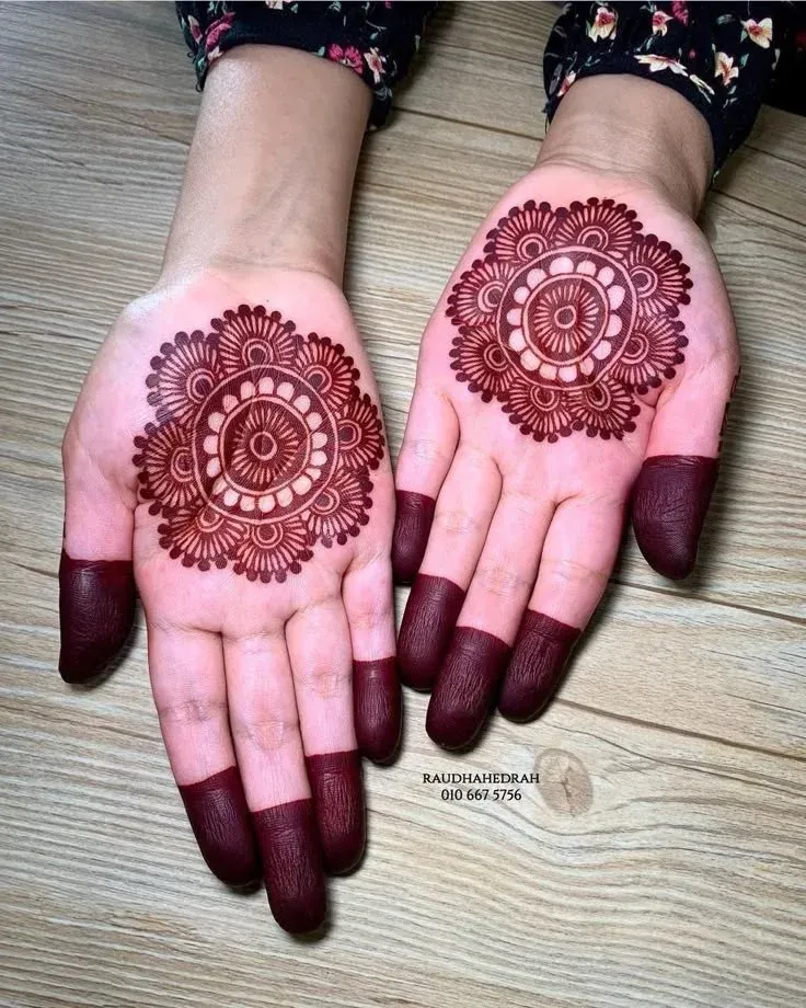 Punjabi Royal Front Hand Mehndi Design idea