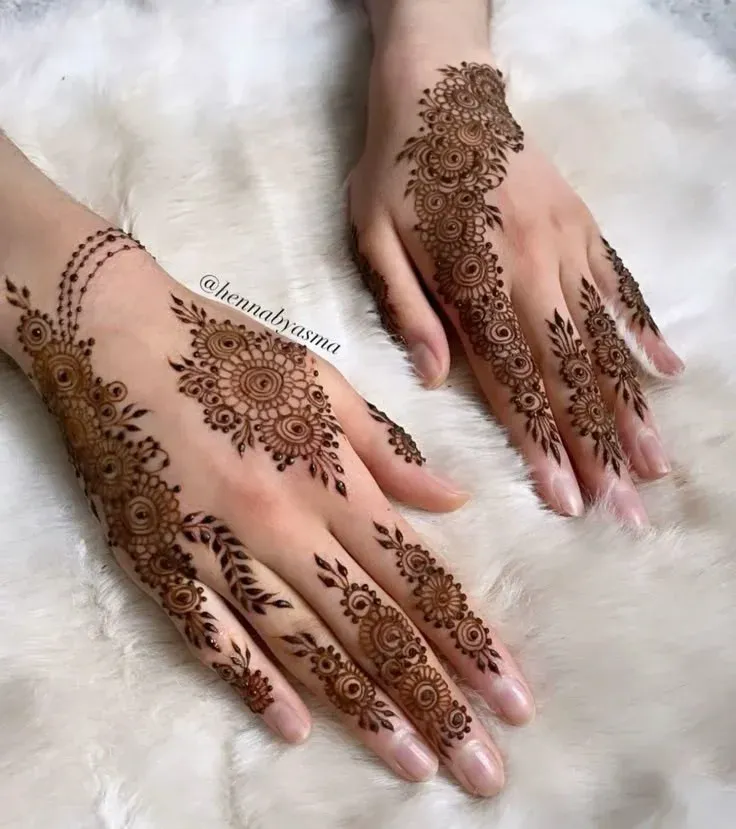 Easy and Beautiful Mehndi Design idea