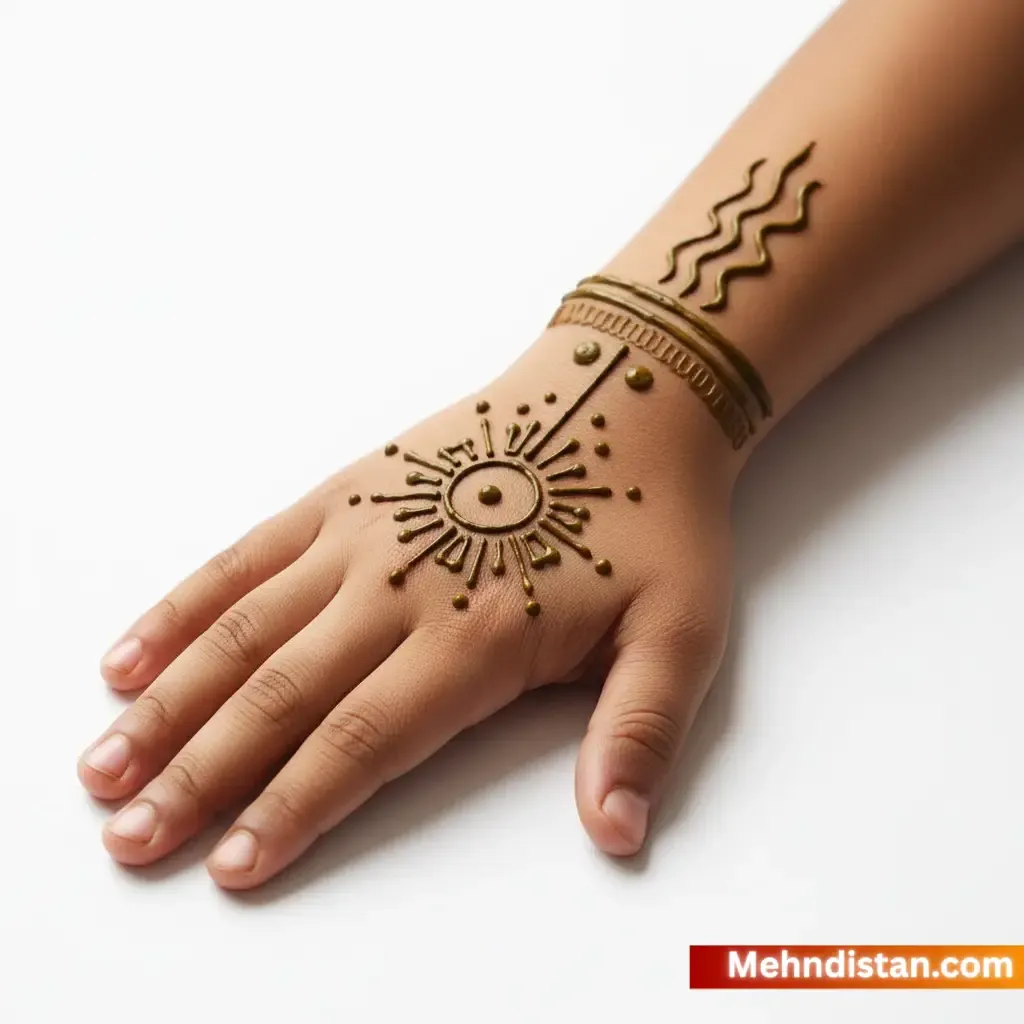 Boys Mehndi Design idea