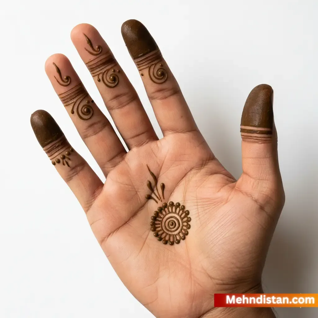 Boys Mehndi Design idea