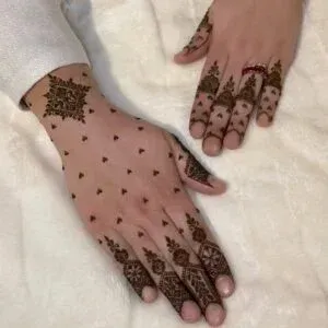 Upper Hand Mehndi Design idea