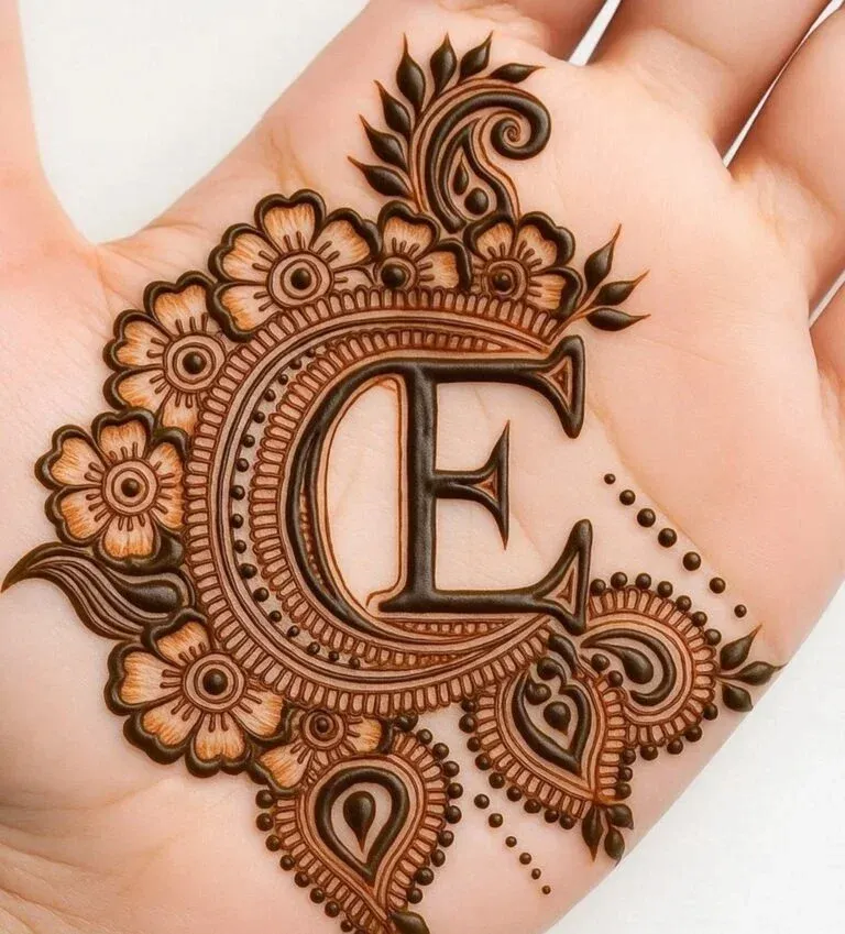 Simple Mehndi Design With Name idea