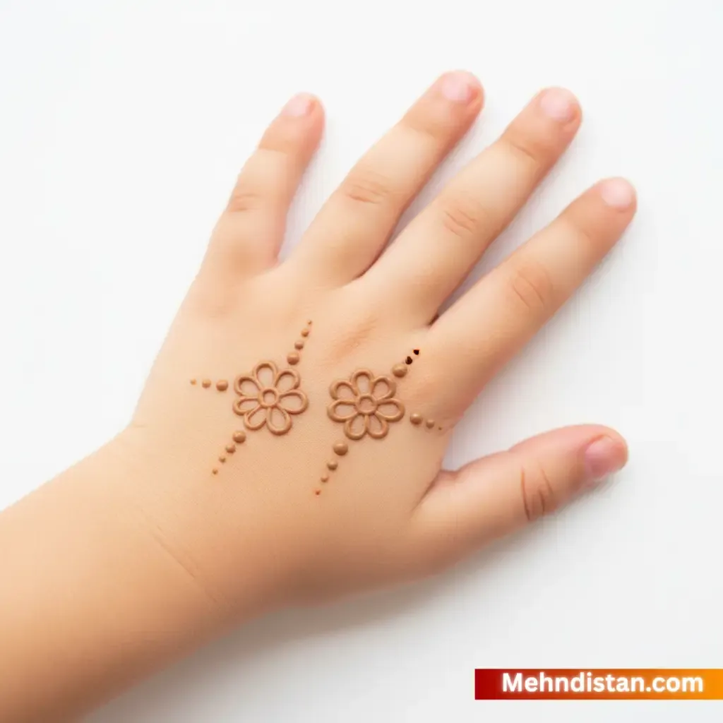 Girl Mehndi Design idea floral