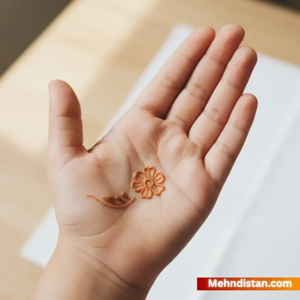 Girl Mehndi Design idea floral