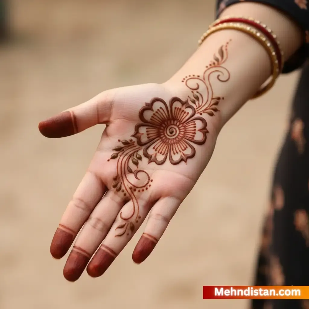 Girl Mehndi Design idea