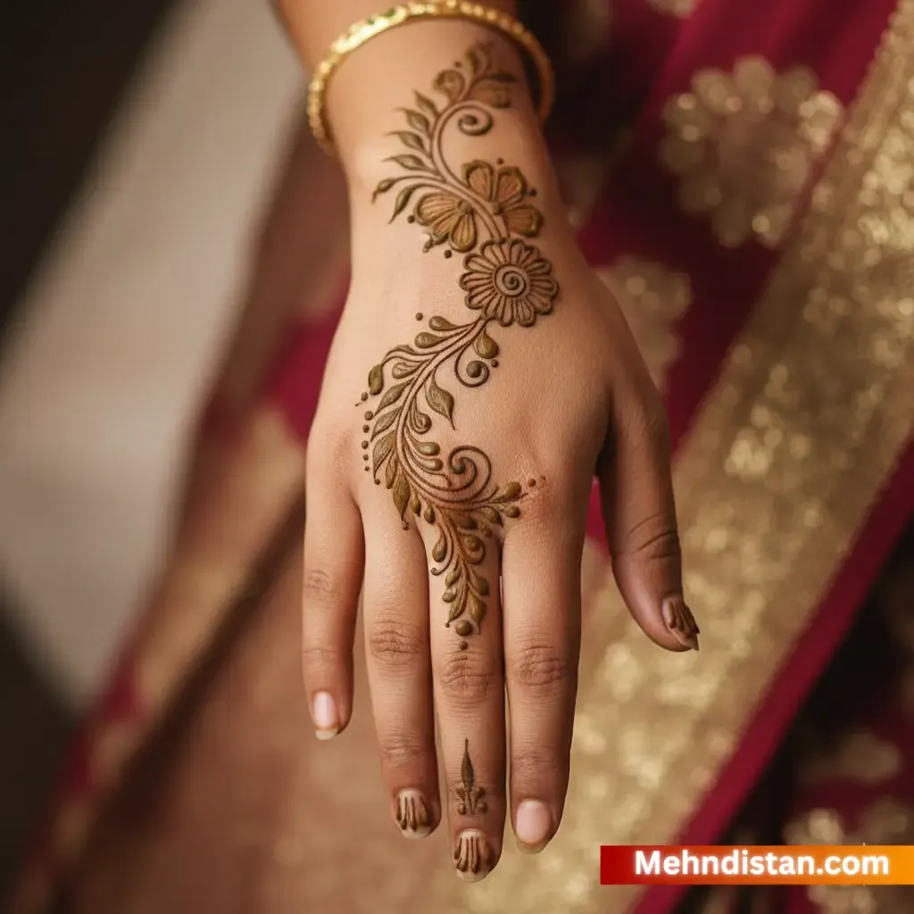 Girl Mehndi Design idea
