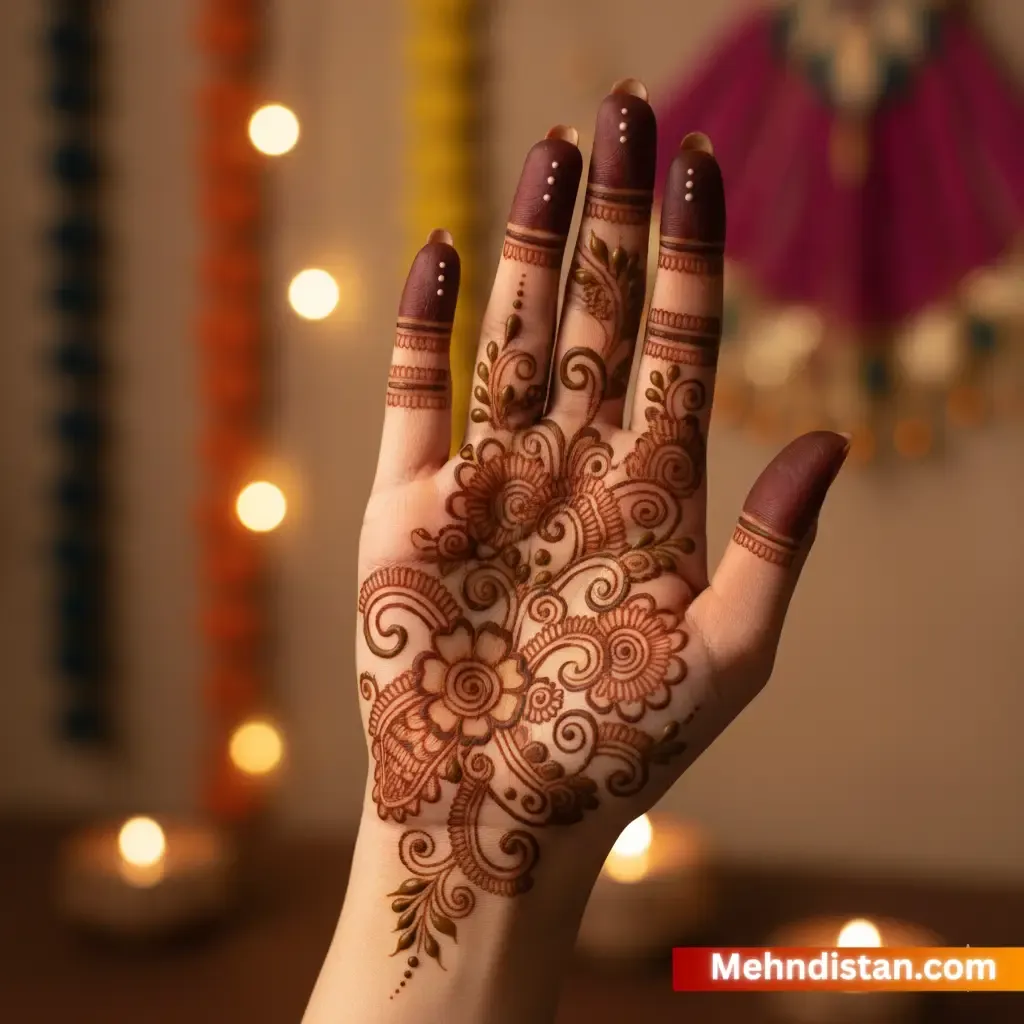 Girl Mehndi Design idea