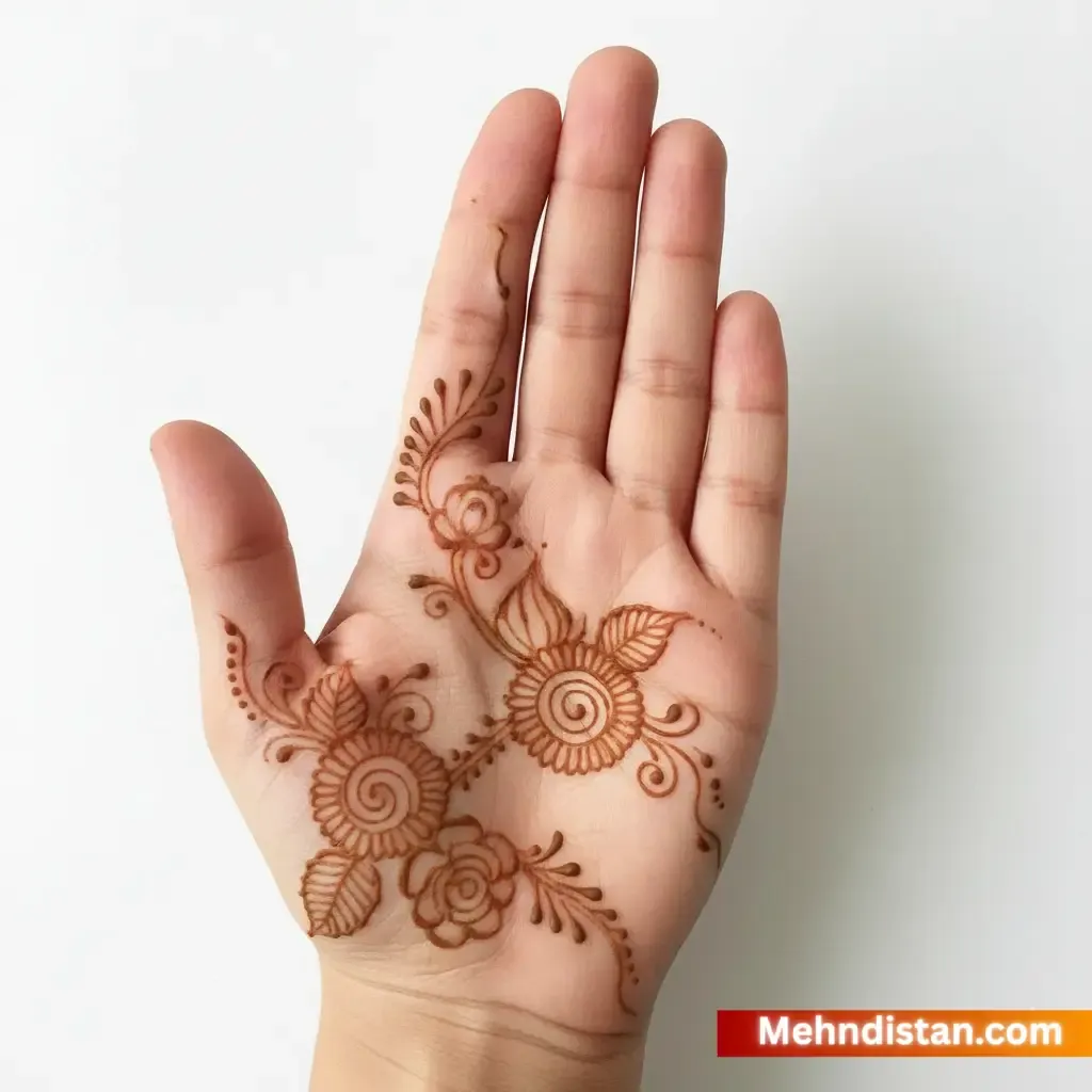 Girl Mehndi Design idea