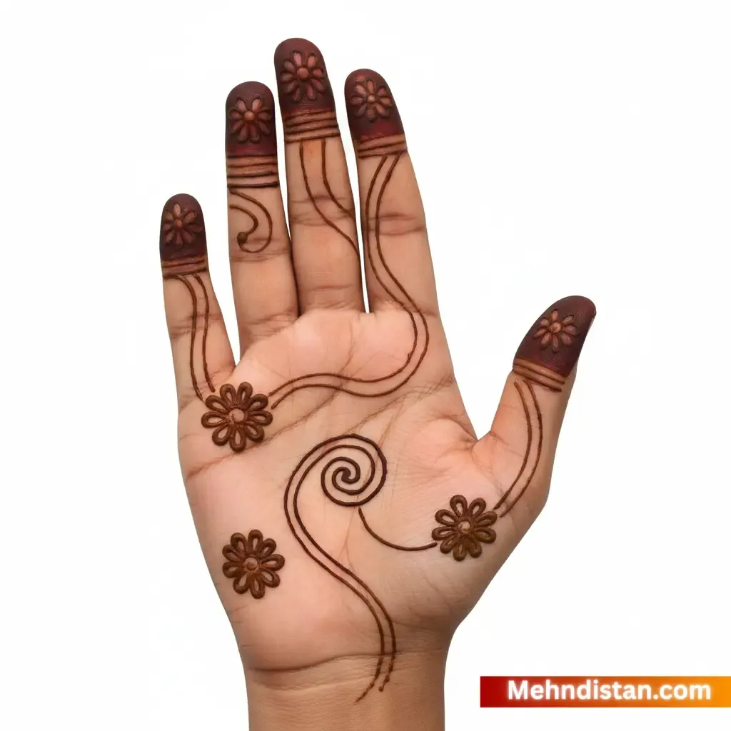 Girl Mehndi Design idea