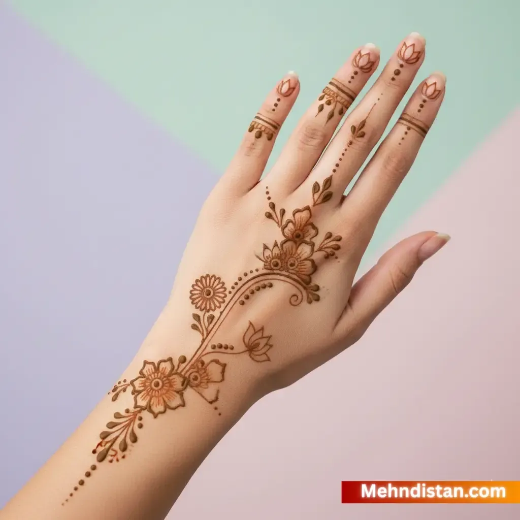 Girl Mehndi Design idea