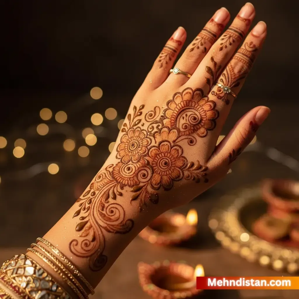 Girl Mehndi Design idea