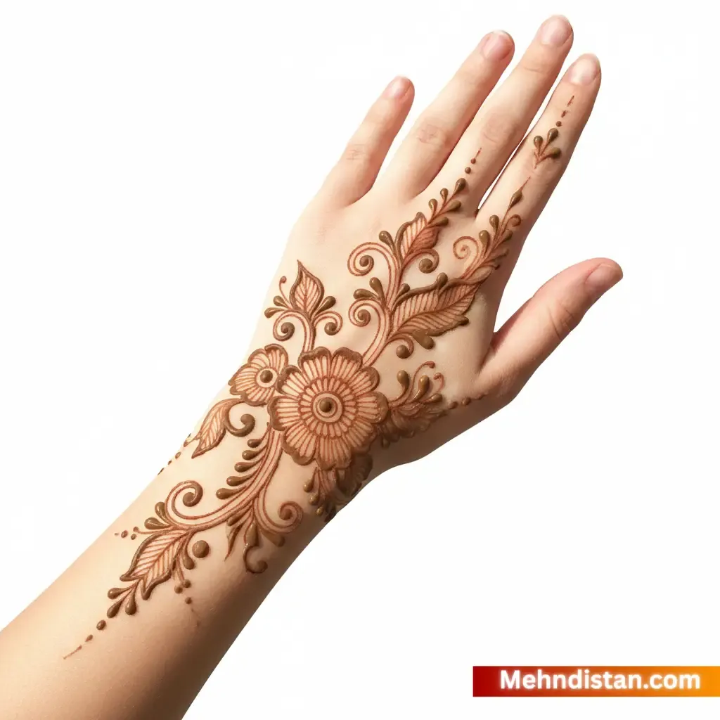 Girl Mehndi Design idea