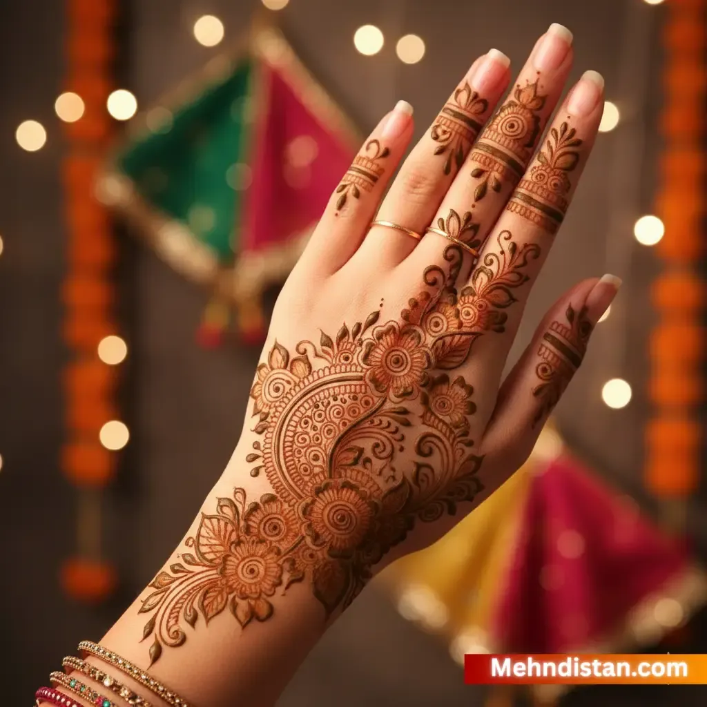 Girl Mehndi Design idea